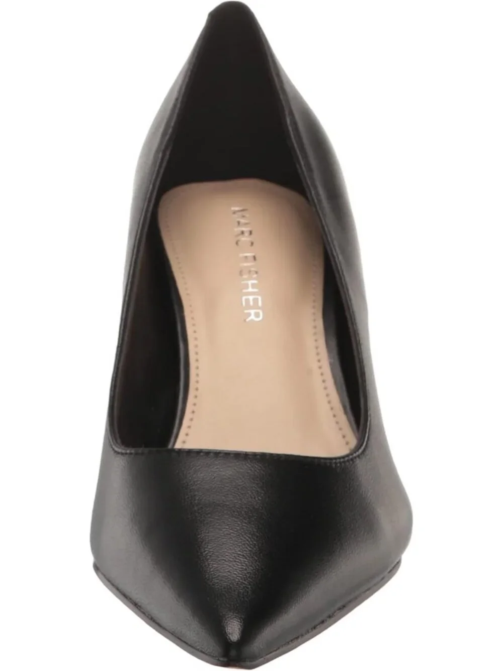 Women's Black Modern Pointed Toe Alola Dress Casual Pumps Pull On Heel Shoes